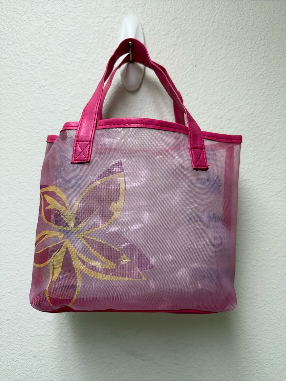 AVON Pink Floral Mini Beach Tote 🌸 Summer Bag